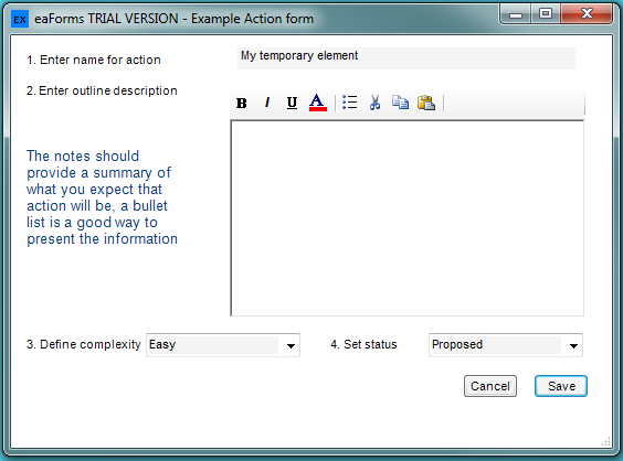 ActionForm