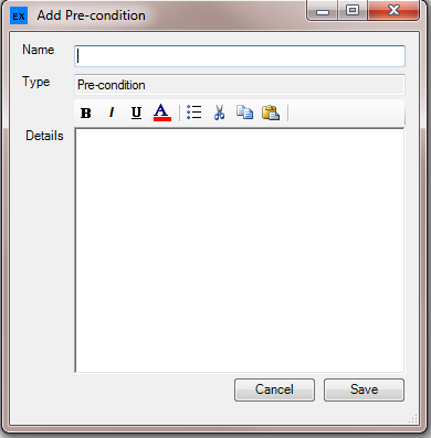 AddPreCondition